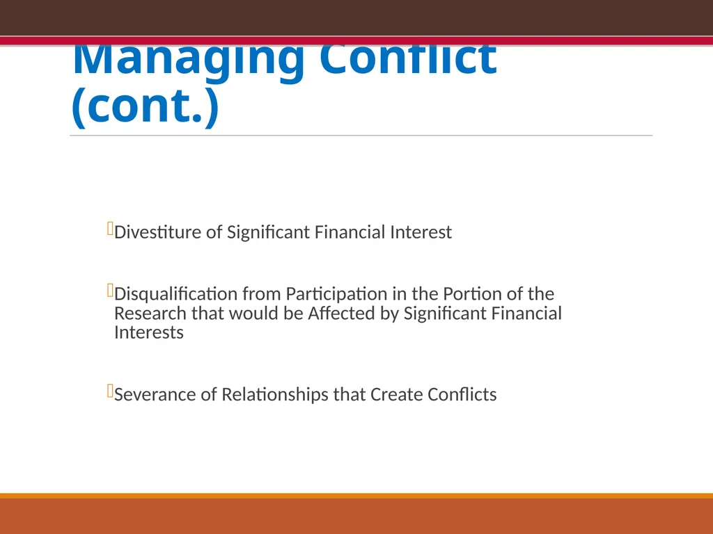 EXPORT CONTROLS OVERVIEW & CONFLICTS OF INTEREST: - slide 39 of 49