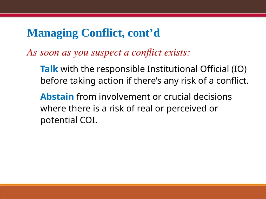 EXPORT CONTROLS OVERVIEW & CONFLICTS OF INTEREST: - slide 37 of 49