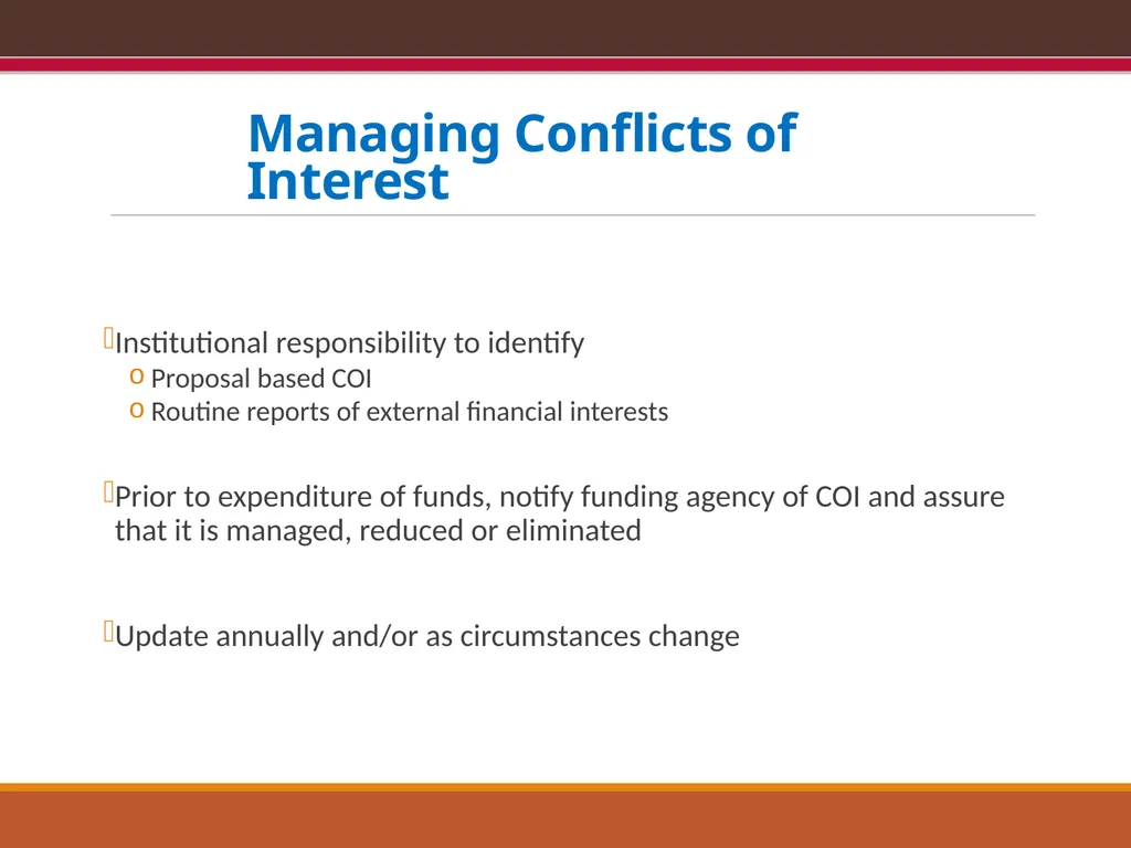 EXPORT CONTROLS OVERVIEW & CONFLICTS OF INTEREST: - slide 36 of 49