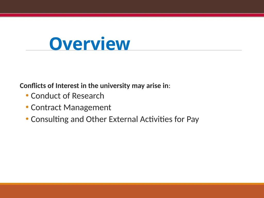 EXPORT CONTROLS OVERVIEW & CONFLICTS OF INTEREST: - slide 24 of 49