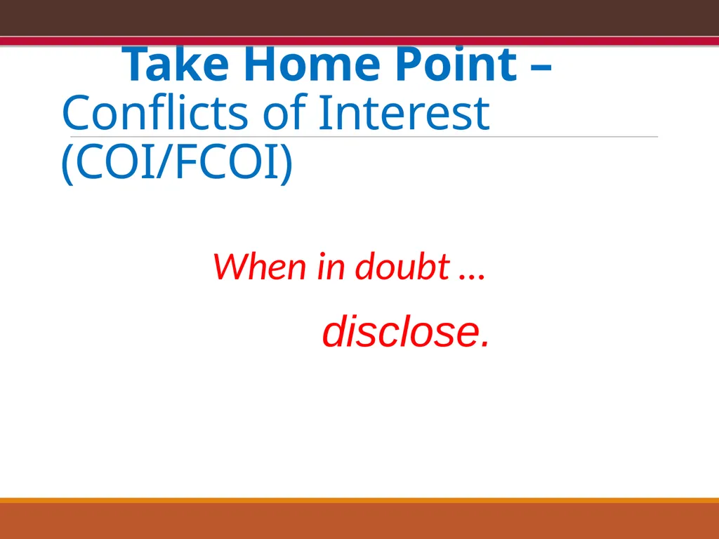 EXPORT CONTROLS OVERVIEW & CONFLICTS OF INTEREST: - slide 48 of 49