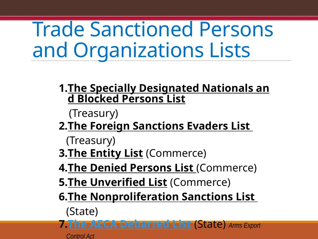 EXPORT CONTROLS OVERVIEW & CONFLICTS OF INTEREST: - slide 16 of 49