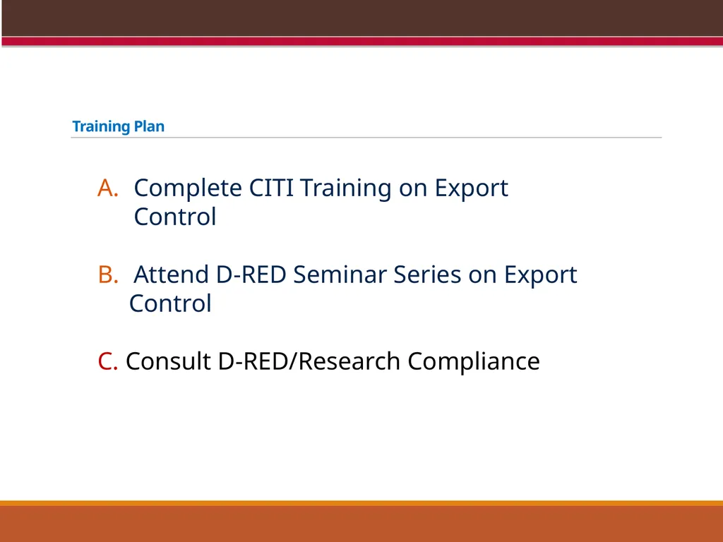 EXPORT CONTROLS OVERVIEW & CONFLICTS OF INTEREST: - slide 19 of 49