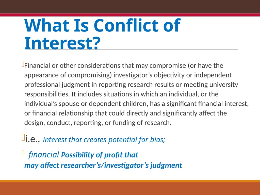 EXPORT CONTROLS OVERVIEW & CONFLICTS OF INTEREST: - slide 25 of 49