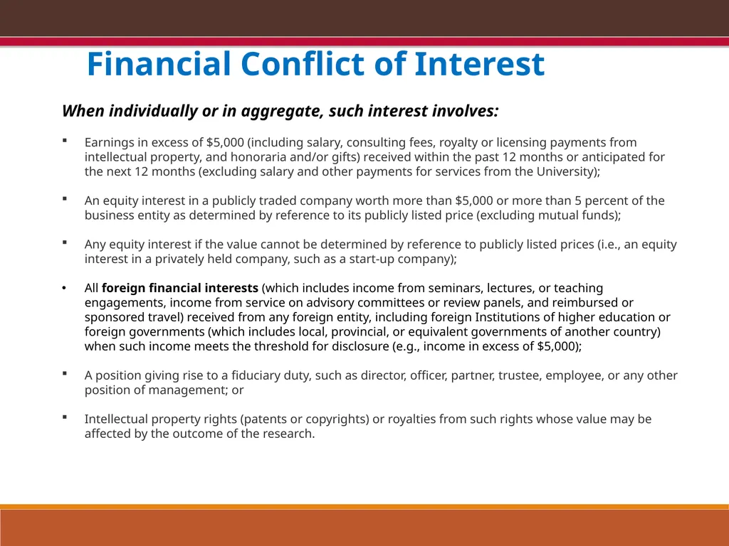EXPORT CONTROLS OVERVIEW & CONFLICTS OF INTEREST: - slide 29 of 49