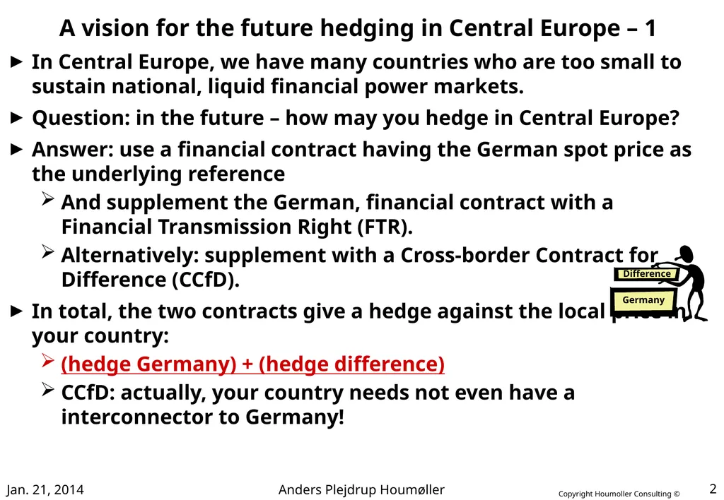 Hedging with FTRs and CCfDs Introduction This - slide 2 of 17