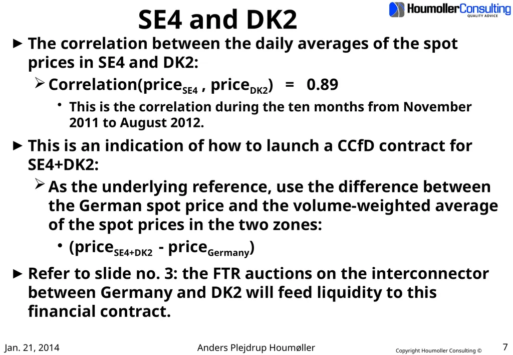 Hedging with FTRs and CCfDs Introduction This - slide 7 of 17