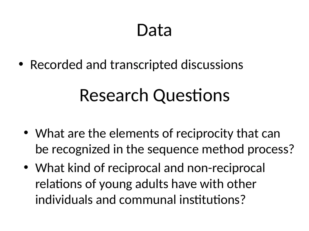 Constructing reciprocity with young adults PhD, - slide 9 of 9