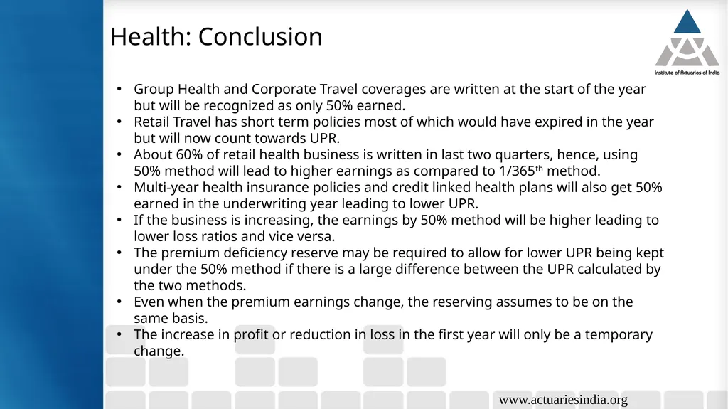 Case study 5: Analysis of implication of change in - slide 30 of 38