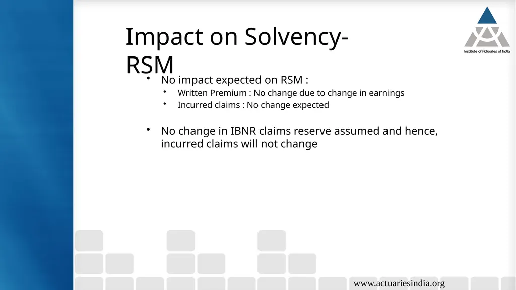 Case study 5: Analysis of implication of change in - slide 34 of 38
