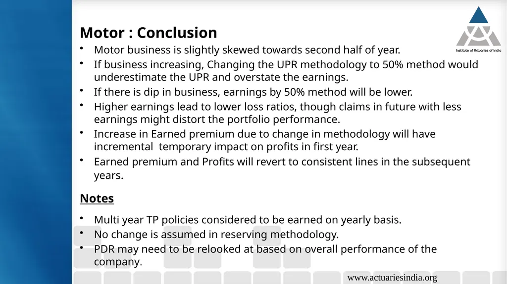 Case study 5: Analysis of implication of change in - slide 15 of 38