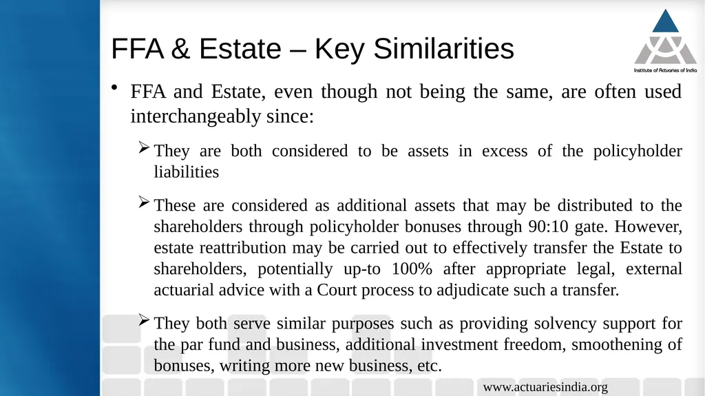 Issues in Participating Fund Management Guide : - slide 16 of 30