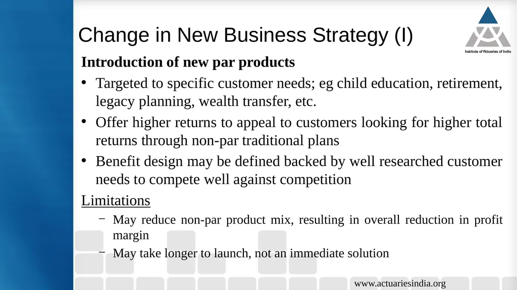 Issues in Participating Fund Management Guide : - slide 20 of 30