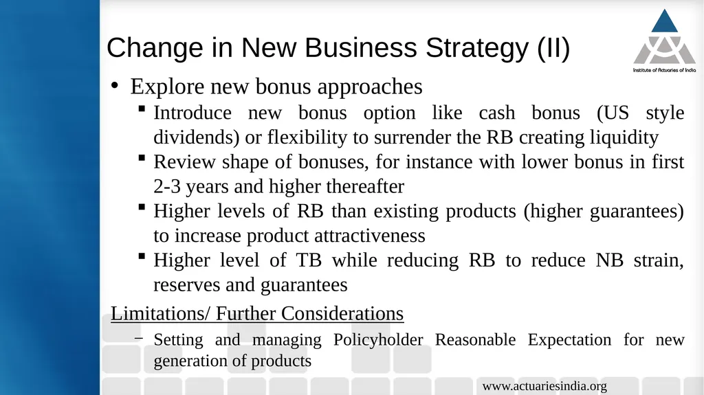 Issues in Participating Fund Management Guide : - slide 21 of 30