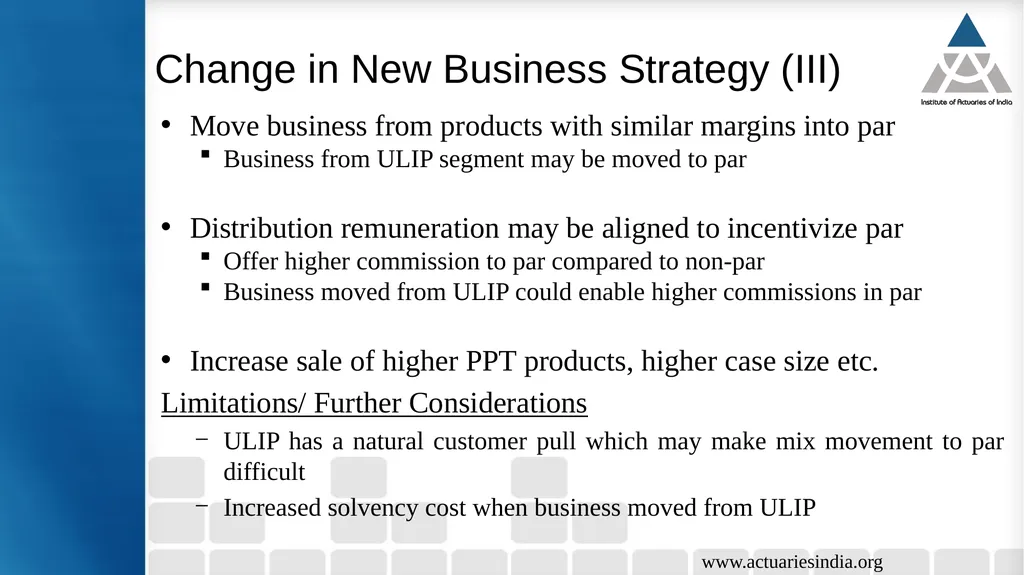 Issues in Participating Fund Management Guide : - slide 22 of 30