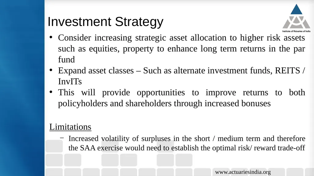 Issues in Participating Fund Management Guide : - slide 26 of 30