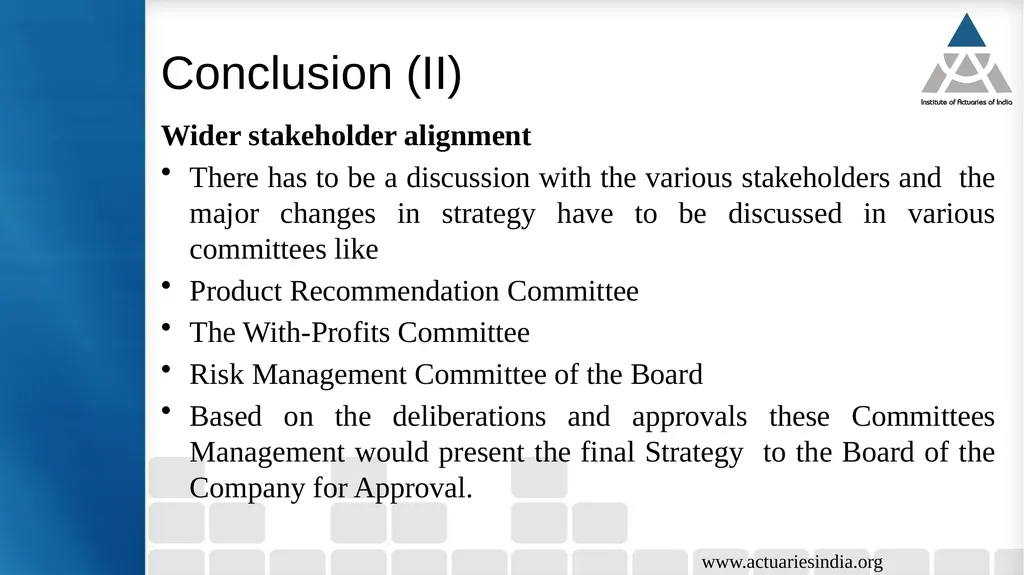 Issues in Participating Fund Management Guide : - slide 29 of 30