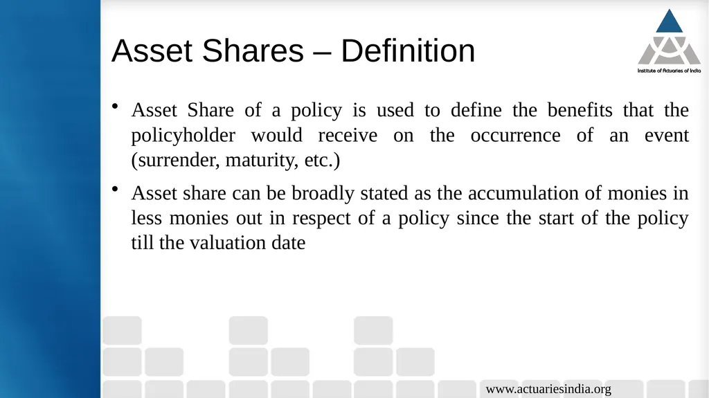 Issues in Participating Fund Management Guide : - slide 5 of 30
