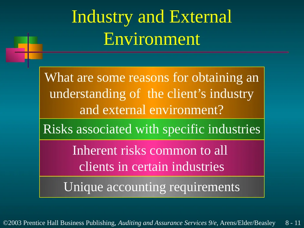 Audit Planning and Analytical Procedures Chapter 8 - slide 11 of 43