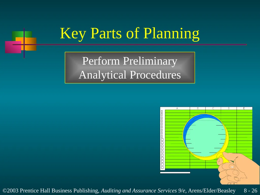 Audit Planning and Analytical Procedures Chapter 8 - slide 26 of 43
