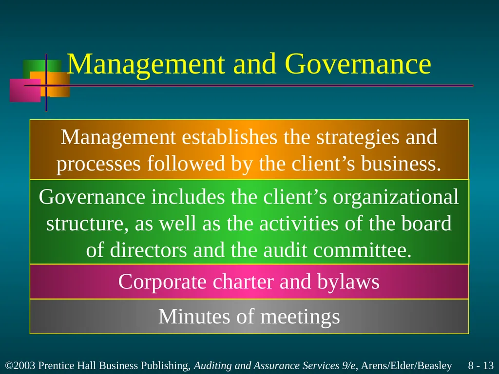 Audit Planning and Analytical Procedures Chapter 8 - slide 13 of 43