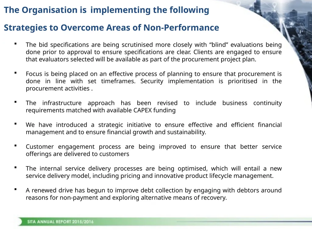 1 CONTENTS STRATEGIC OVERVIEW PERFORMANCE OVERVIEW - slide 23 of 45