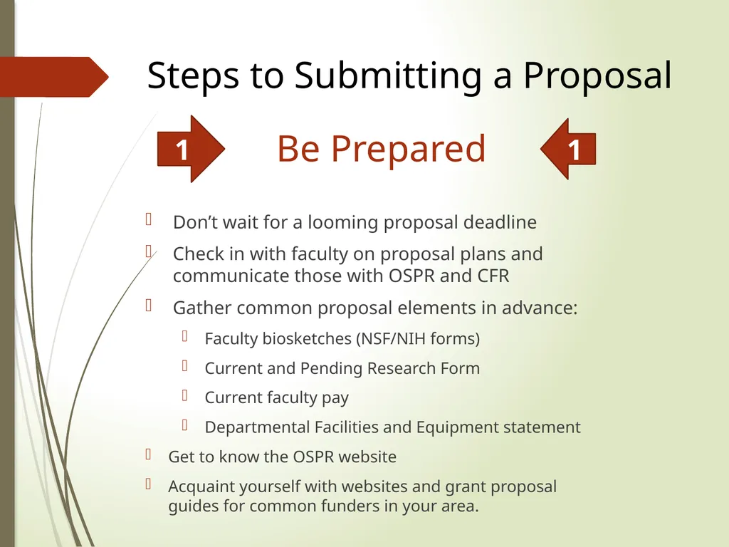 Proposal Preparation 101 Office of Sponsored - slide 5 of 20