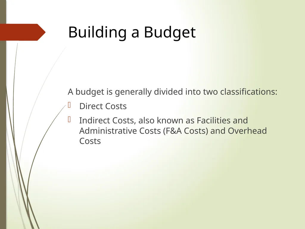 Proposal Preparation 101 Office of Sponsored - slide 13 of 20