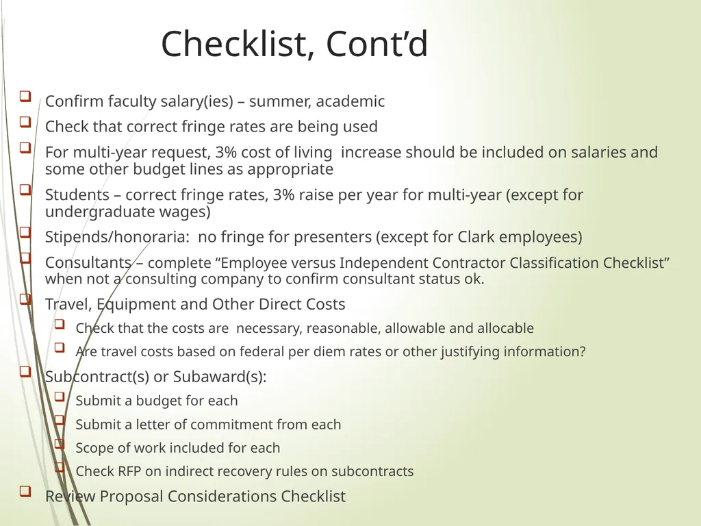 Proposal Preparation 101 Office of Sponsored - slide 19 of 20