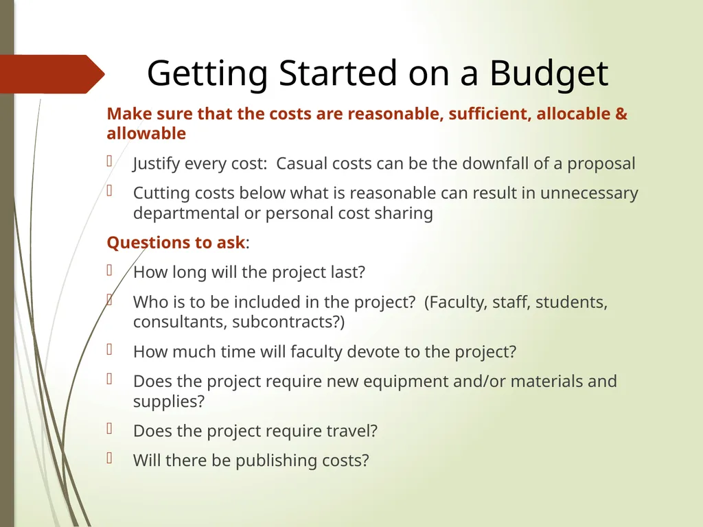 Proposal Preparation 101 Office of Sponsored - slide 15 of 20