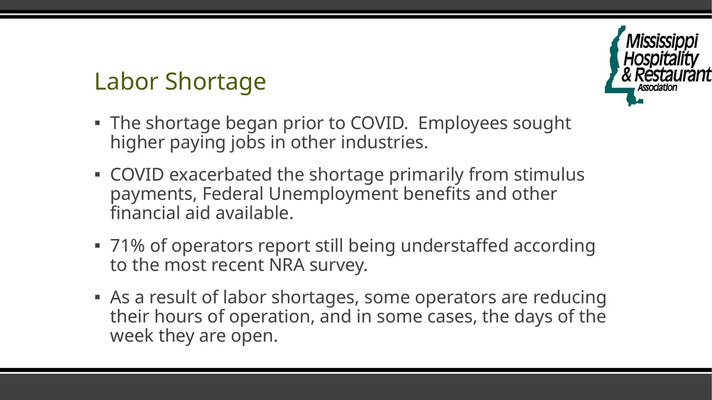 Restaurant Labor Current Analysis and Future - slide 3 of 8