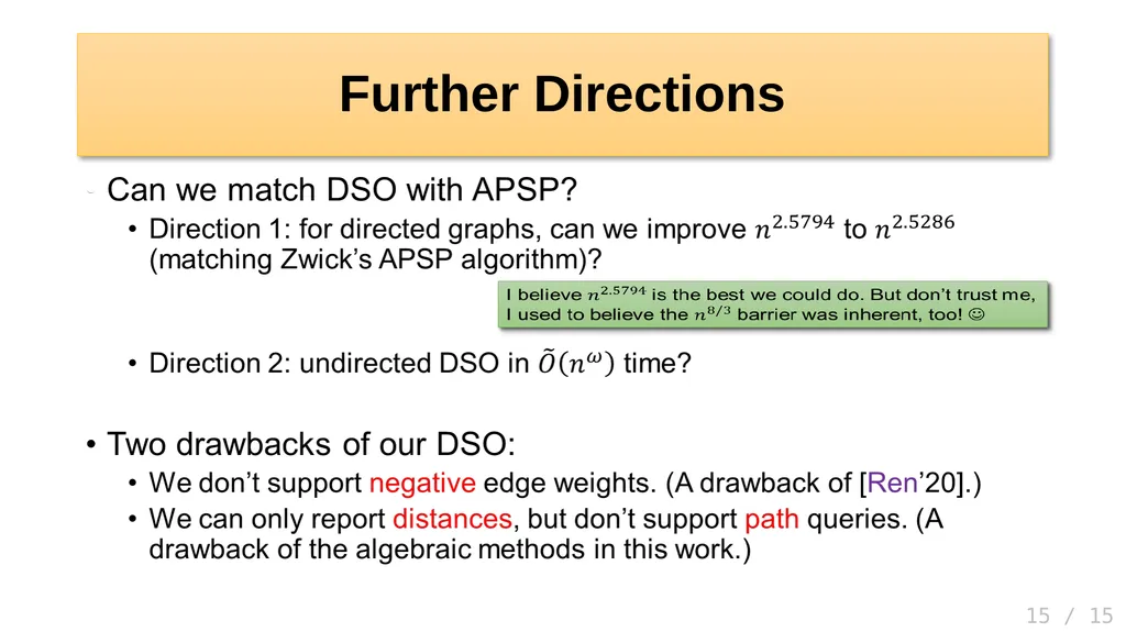 Hanlin Ren, IIIS, Tsinghua University Joint work - slide 15 of 16