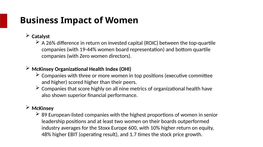 Why focus on Women? Where is the talent? Who are - slide 13 of 20