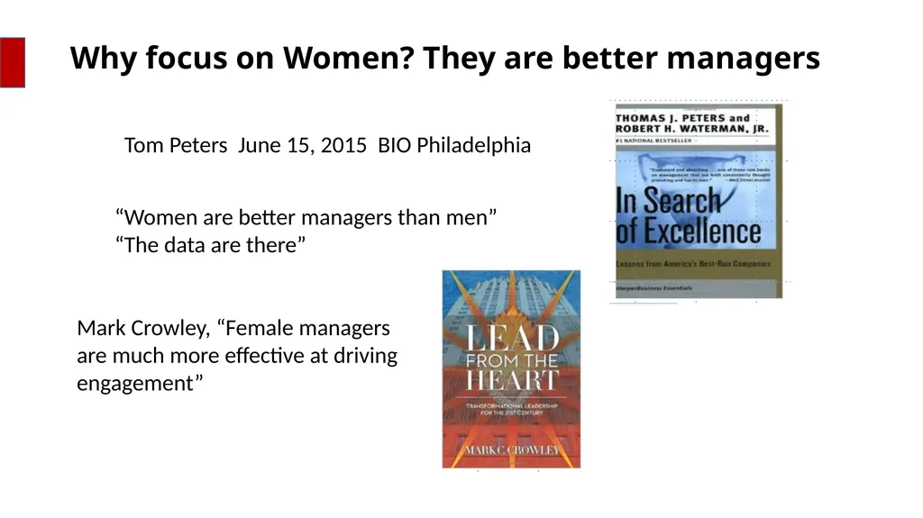 Why focus on Women? Where is the talent? Who are - slide 7 of 20