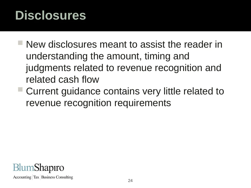 Ready Set Go! The New Revenue Recognition Rules - slide 24 of 32