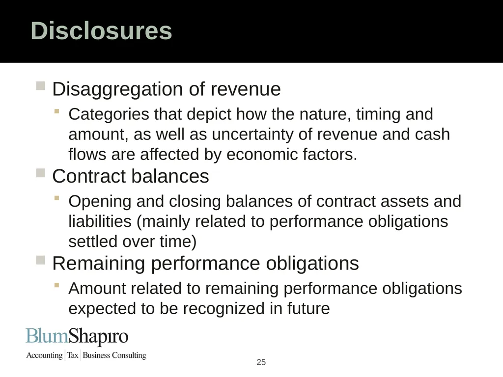 Ready Set Go! The New Revenue Recognition Rules - slide 25 of 32