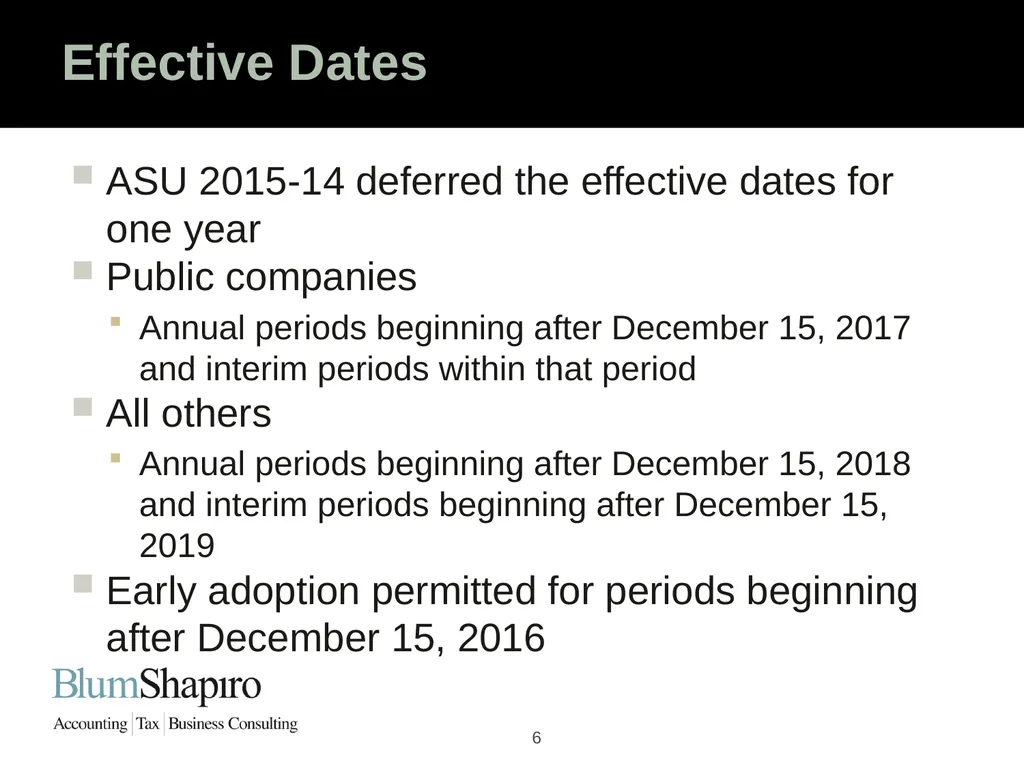 Ready Set Go! The New Revenue Recognition Rules - slide 6 of 32