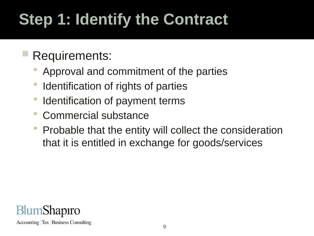 Ready Set Go! The New Revenue Recognition Rules - slide 9 of 32
