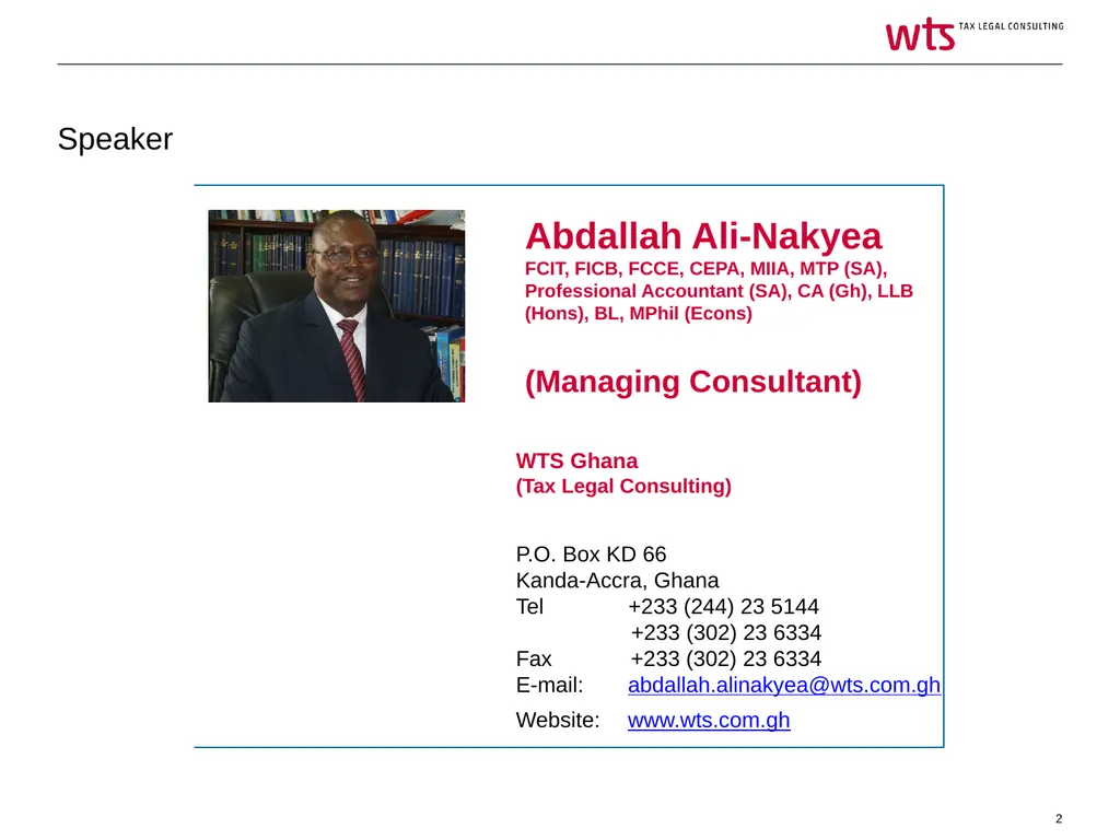 THE CHALLENGES AND OPPORTUNITIES FOR GROWTH OF - slide 2 of 28