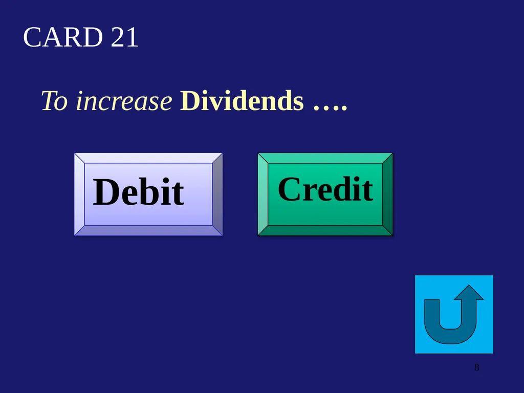 Flash Cards Debits/Credits Drill & Practice for - slide 8 of 54