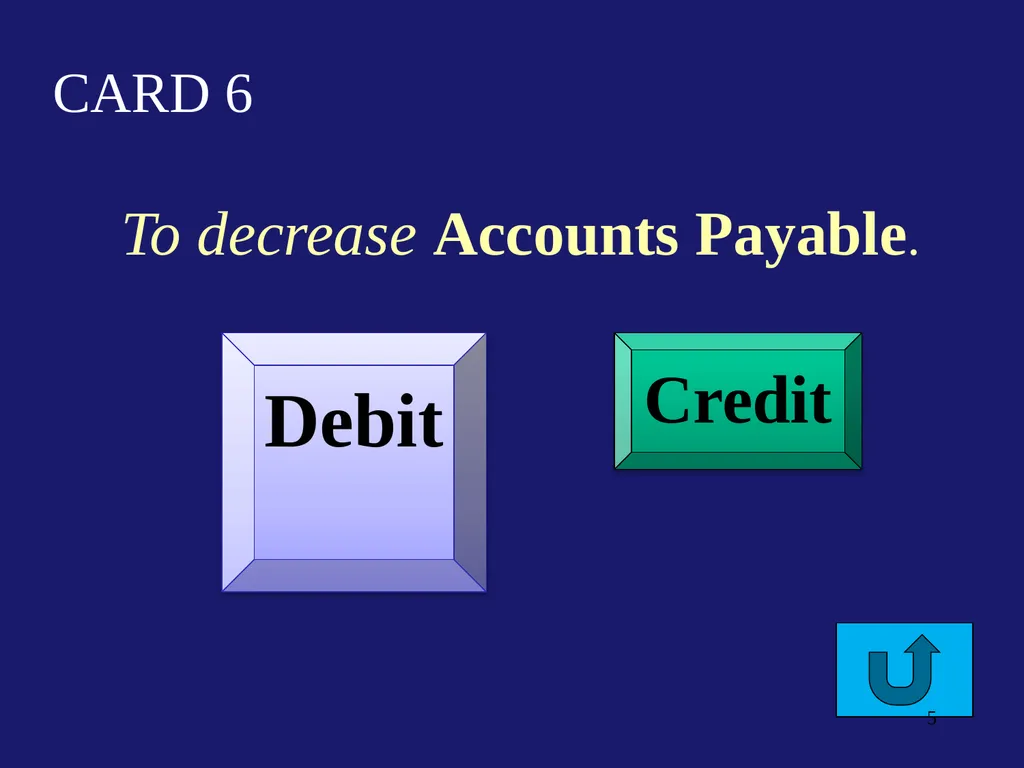 Flash Cards Debits/Credits Drill & Practice for - slide 5 of 54