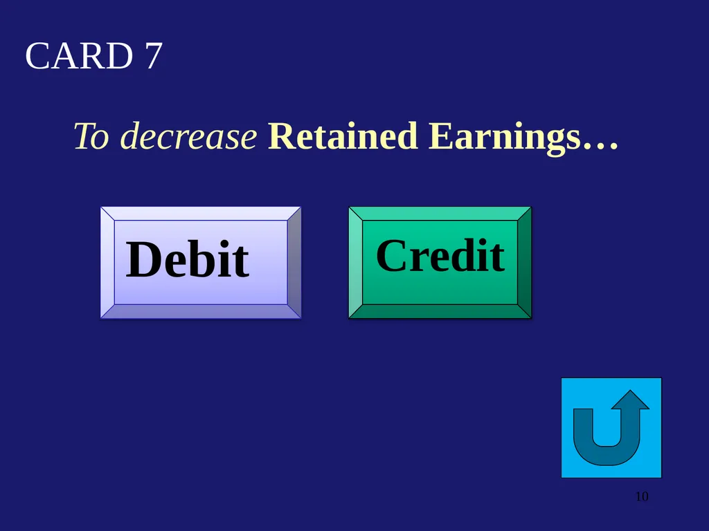 Flash Cards Debits/Credits Drill & Practice for - slide 10 of 54