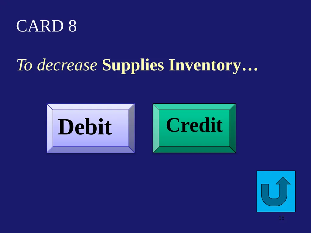 Flash Cards Debits/Credits Drill & Practice for - slide 15 of 54