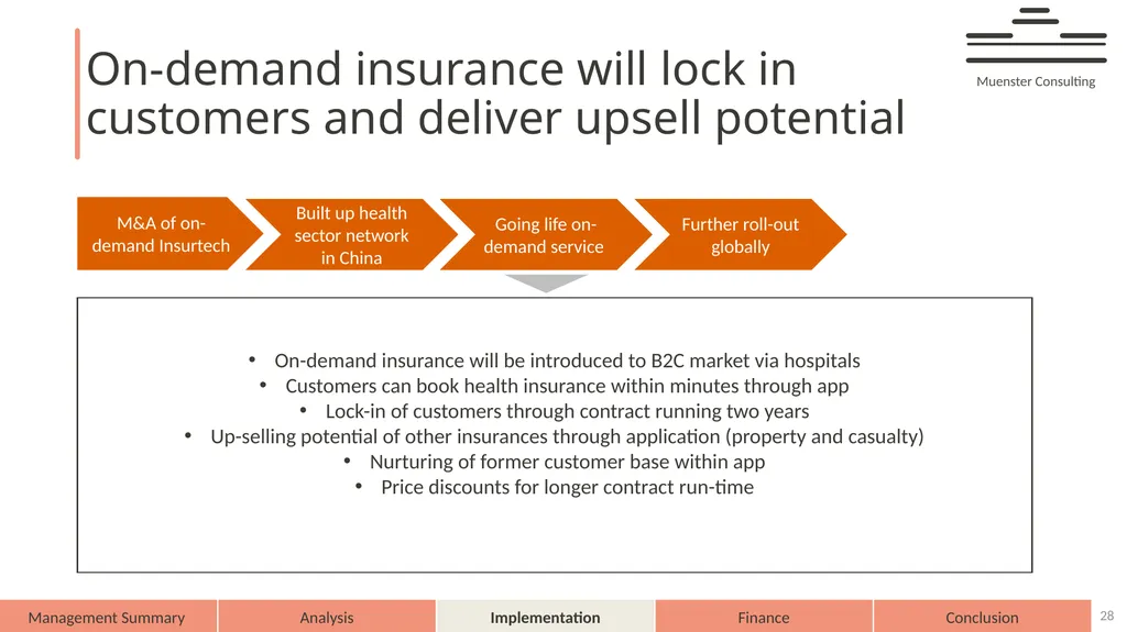 AXA – on demand AXA 2025 Muenster Consulting - slide 28 of 44