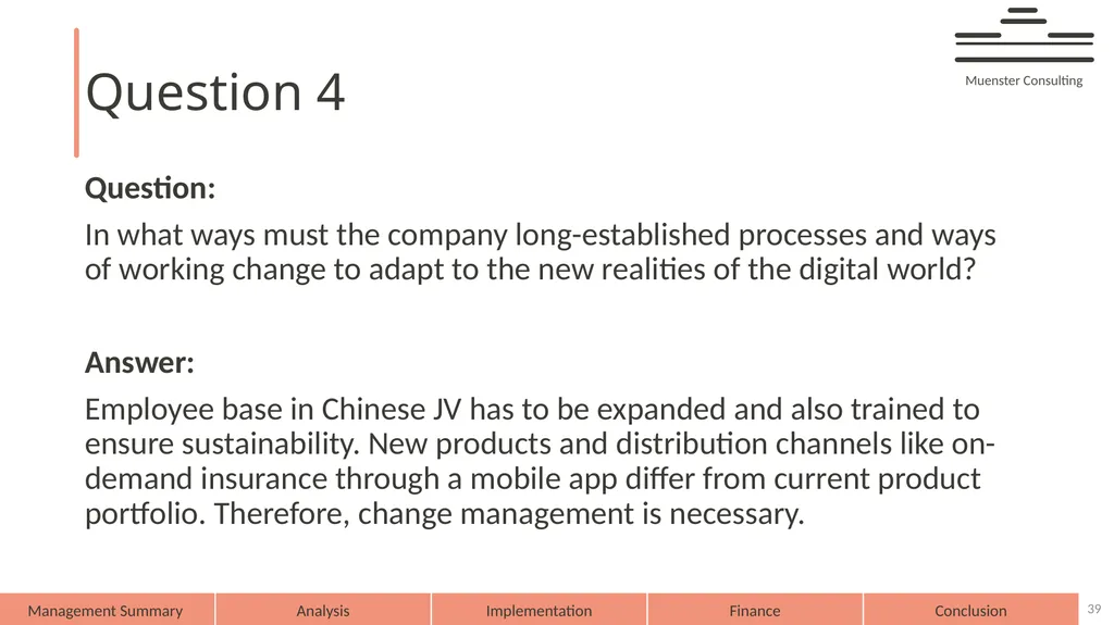 AXA – on demand AXA 2025 Muenster Consulting - slide 39 of 44