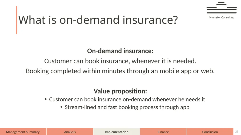 AXA – on demand AXA 2025 Muenster Consulting - slide 25 of 44
