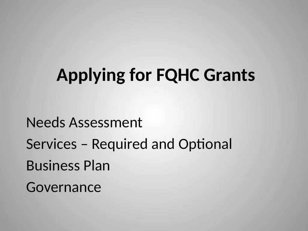 FQHCs and FQHC Look-alikes: A Sustainable Business - slide 29 of 30