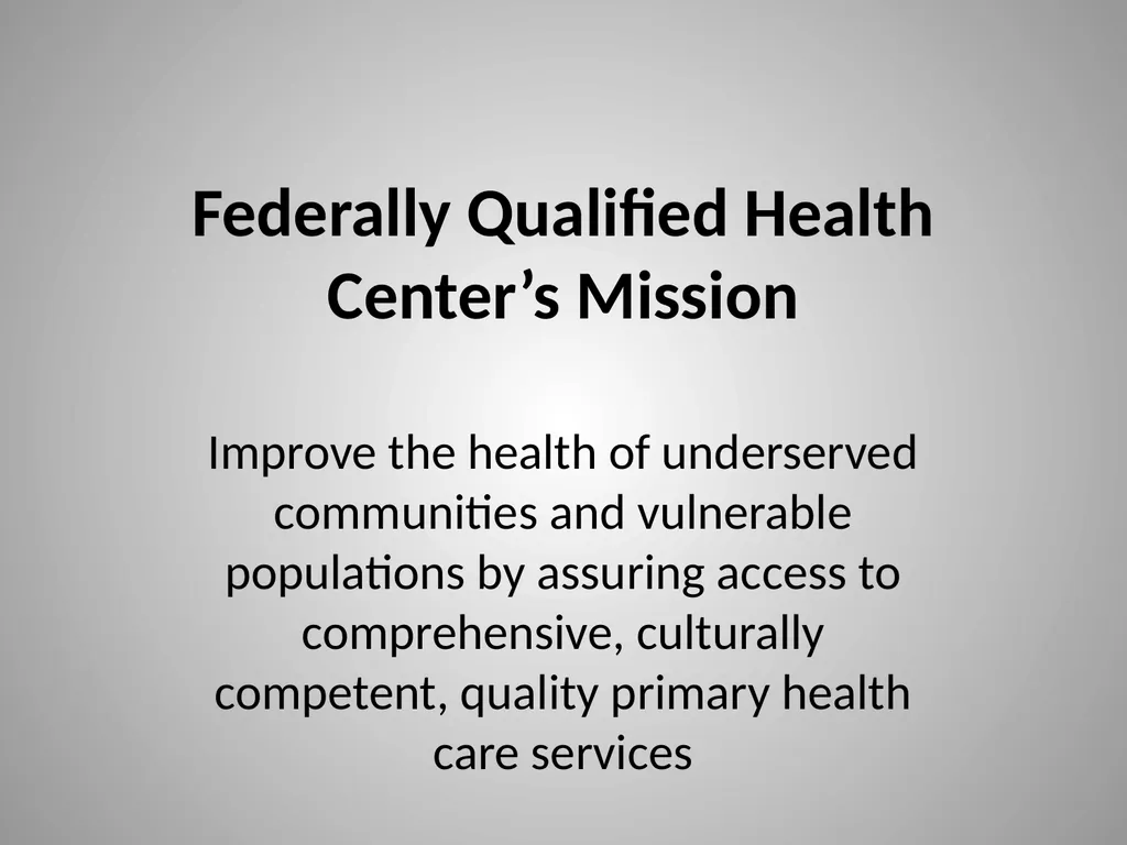 FQHCs and FQHC Look-alikes: A Sustainable Business - slide 8 of 30