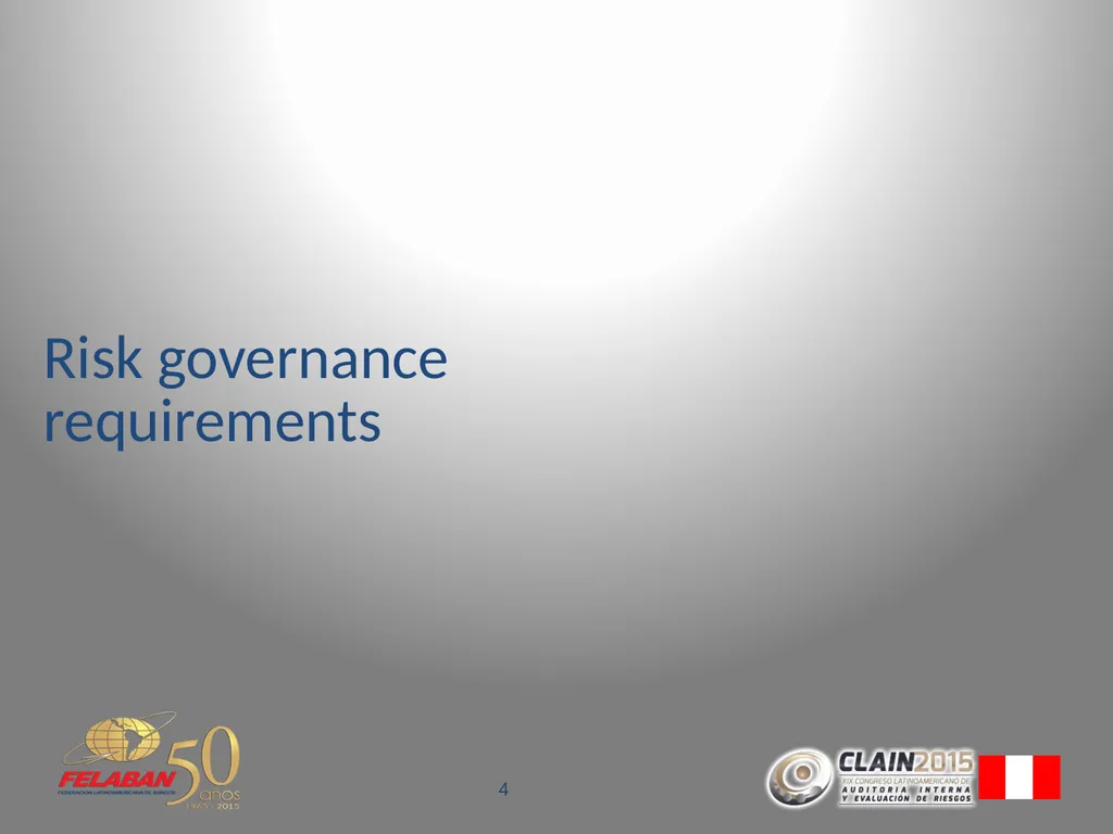 Risk Governance Evolving beyond the traditional - slide 4 of 26