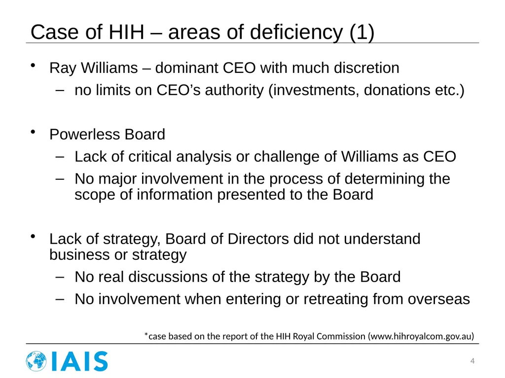ICP 8: Risk Management and Internal Controls Conor - slide 4 of 18